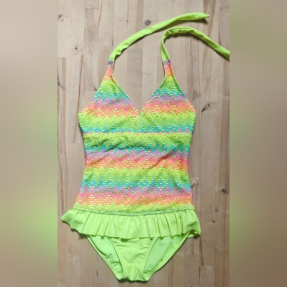 Size L, OUO-Full piece swim suit, with skirt